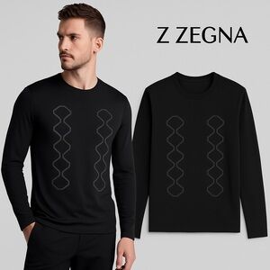 ZZEGNA,(MSRP $450), XL,Amazing RARE, Pull-Over Tee, Excellent Condition,XL